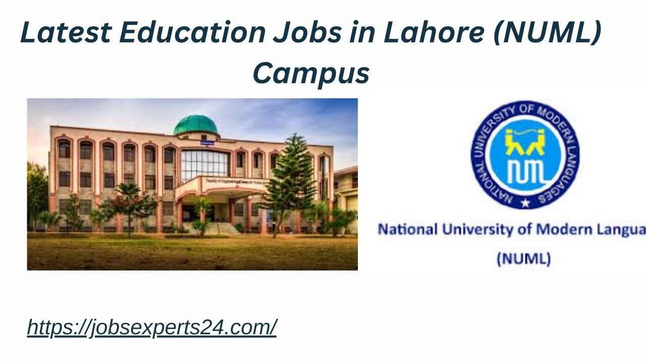 Latest Education Jobs in Lahore (NUML)