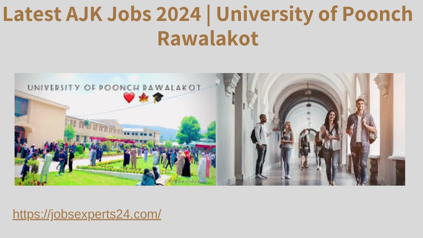 Latest AJK Jobs 2024 | University of Poonch Rawalakot