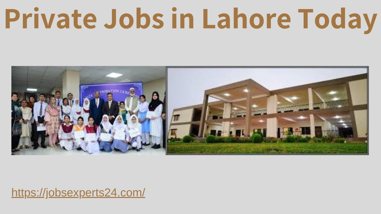 Private Jobs in Lahore Today